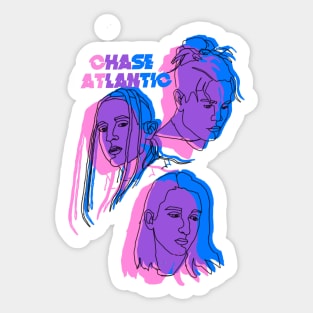 chase atlantic multicolor Sticker